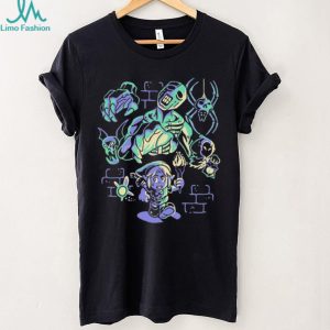 Retro Gaming Hero Dungeon Monsters Glow Graphic T Shirt