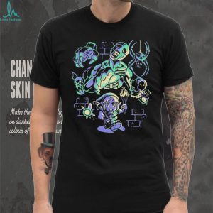 Retro Gaming Hero Dungeon Monsters Glow Graphic T Shirt