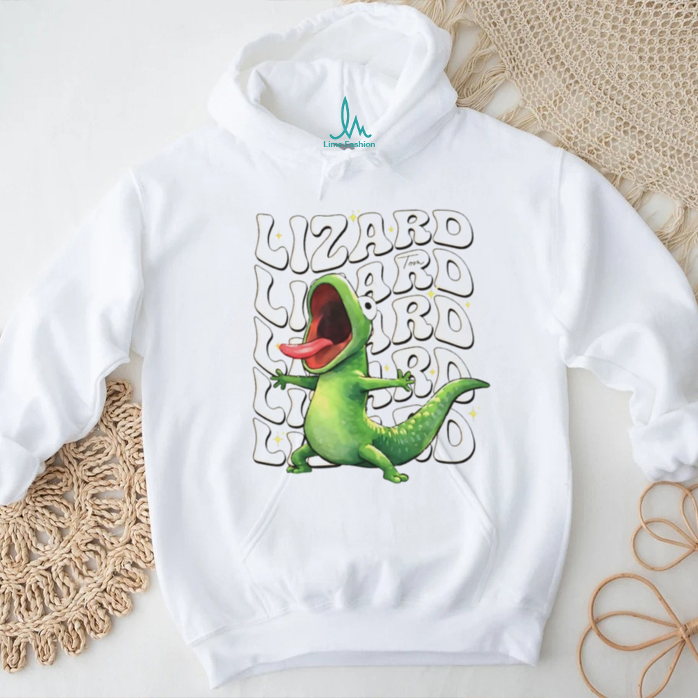 Retro Screaming Green Lizard Groovy Typography Shirt Retro Screaming Green Lizard Groovy Typography Shirt