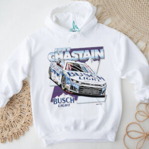 Ross Chastain Busch Light NASCAR Racing Driver White Cotton T Shirt