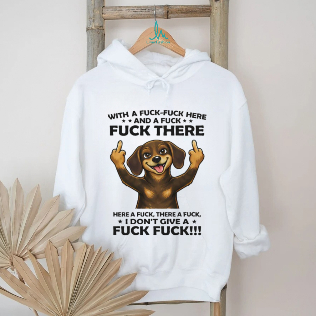Rude Dachshund “I Don’t Give a Fuck” Middle Finger T Shirt Rude Dachshund “I Don’t Give a Fuck” Middle Finger T Shirt