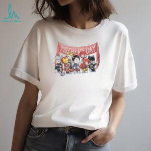 Sad Chibi Superheroes Mother's Day Banner Funny Comic Fan T Shirt
