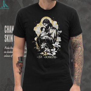 Saint Joseph and Child Jesus Catholic Religious Art T Shirt