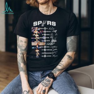 San Antonio Spurs 2026 Team Roster & Signatures Basketball T Shirt