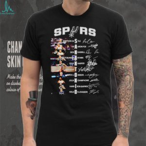 San Antonio Spurs 2026 Team Roster & Signatures Basketball T Shirt