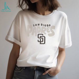 San Diego Padres Cream Vintage Logo Fleece T shirt