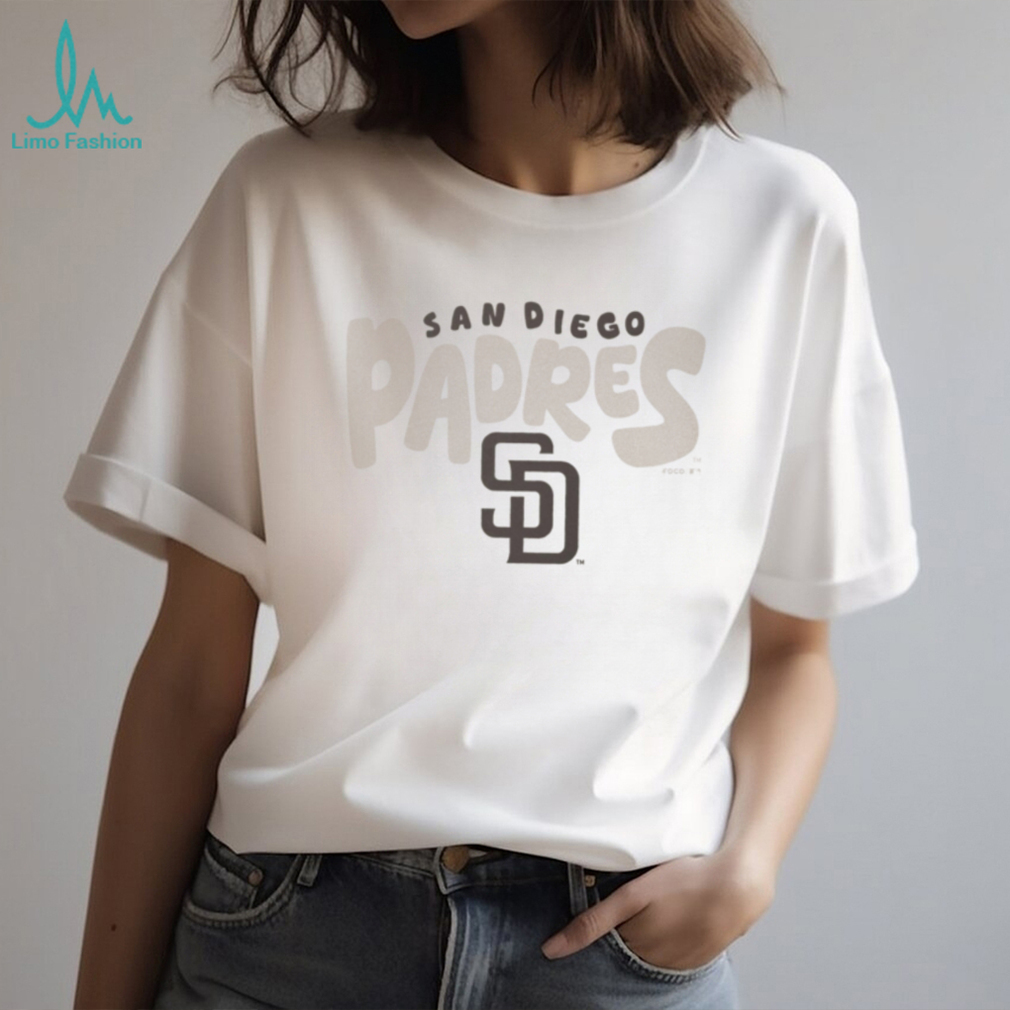 San Diego Padres Cream Vintage Logo Fleece T shirt San Diego Padres Cream Vintage Logo Fleece T shirt