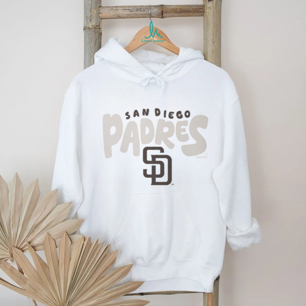 San Diego Padres Cream Vintage Logo Fleece T shirt San Diego Padres Cream Vintage Logo Fleece T shirt