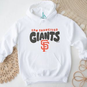 San Francisco Giants Cream Vintage Logo Fleece T shirt