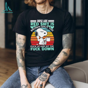 Sassy Snoopy Roses Are Red Poem Sarcastic Coffee Drinking T Shirt