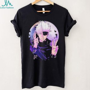 Satoru Gojo Jujutsu Kaisen Anime Purple Moon Aesthetic Graphic Tee