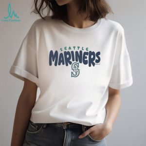Seattle Mariners Cream Vintage Logo Fleece T shirt