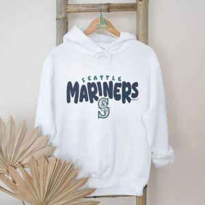 Seattle Mariners Cream Vintage Logo Fleece T shirt