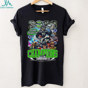 Seattle Seahawks Super Bowl LX Champions 2026 Commemorative T Shirt