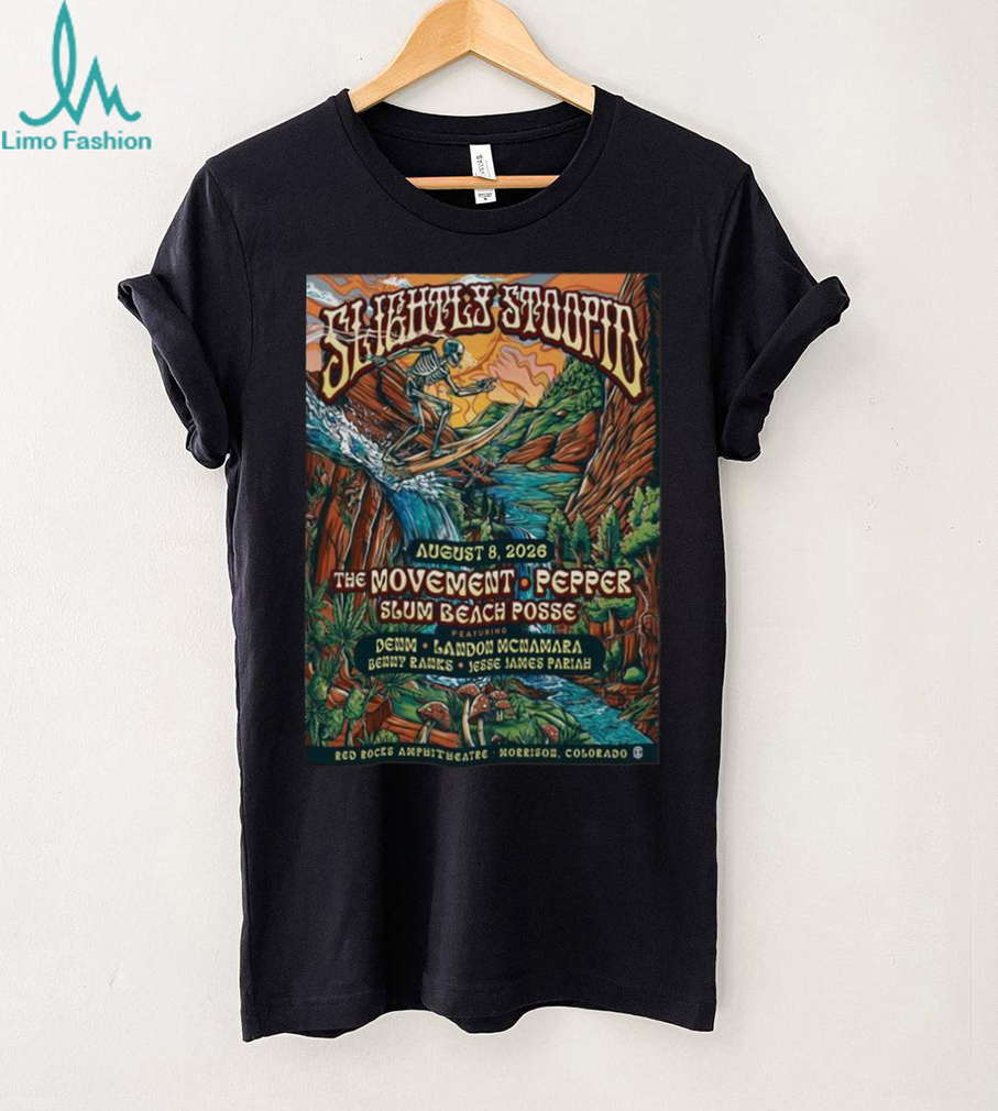 Slightly Stoopid Summer Tour 2026 Red Rocks Amphitheatre Concert T shirt Slightly Stoopid Summer Tour 2026 Red Rocks Amphitheatre Concert T shirt