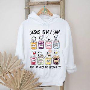Snoopy Jam Jars “Jesus Is My Jam And I'm Here To Spread It” T Shirt