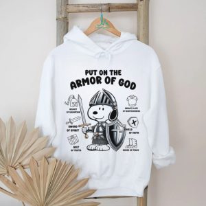 Snoopy Knight Armor of God Bible Verse Ephesians 6 Religious T Shirt
