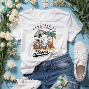 Snoopy Paradise Is Chillin' With Jesus Matthew 11 28 Bible T Shirt