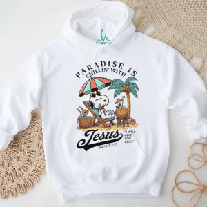 Snoopy Paradise Is Chillin' With Jesus Matthew 11 28 Bible T Shirt