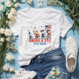 Snoopy Peanuts Gang America 250 Semiquincentennial 1776 2026 T Shirt
