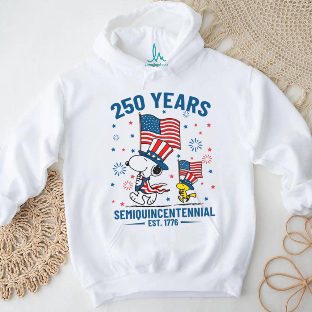 Snoopy Semiquincentennial 250 Years Est 1776 American Flag T shirt Snoopy Semiquincentennial 250 Years Est 1776 American Flag T shirt