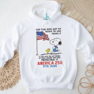 Snoopy Woodstock American Flag Soldier Tribute America 250 T Shirt