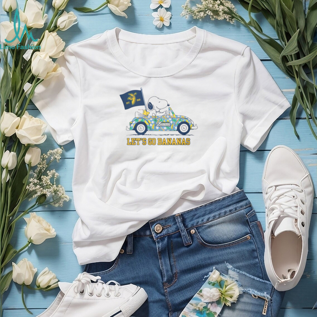 Snoopy and Woodstock Savannah Bananas Baseball Let’s Go Bananas T Shirt Snoopy and Woodstock Savannah Bananas Baseball Let’s Go Bananas T Shirt