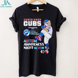 South Bend Cubs Autism Awareness Night Baseball T Shirt