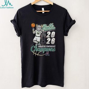 South Florida Bulls 2026 American Conference Champions Mascot Men's Basketball T Shirt