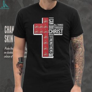 St. Louis Cardinals Baseball Cross “I Can Do All Things Through Christ” T Shirt
