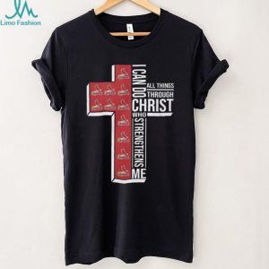 St. Louis Cardinals Baseball Cross “I Can Do All Things Through Christ” T Shirt