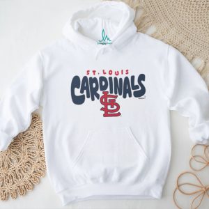 St. Louis Cardinals Oatmeal Heather Retro Script Crewneck T shirt