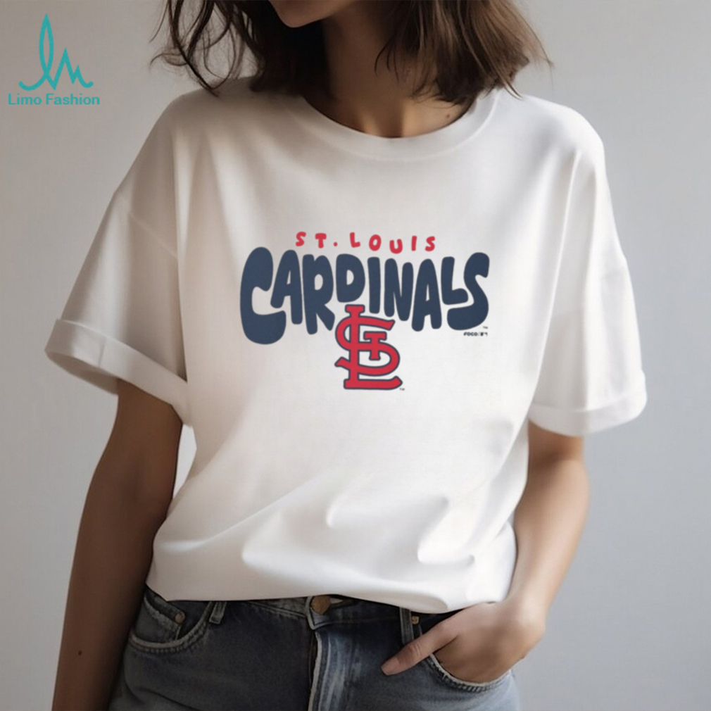 St. Louis Cardinals Oatmeal Heather Retro Script Crewneck T shirt St. Louis Cardinals Oatmeal Heather Retro Script Crewneck T shirt
