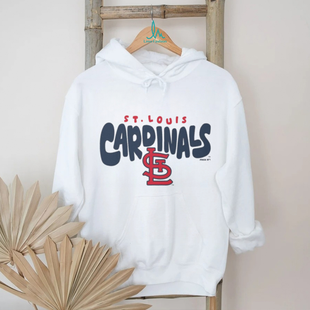 St. Louis Cardinals Oatmeal Heather Retro Script Crewneck T shirt St. Louis Cardinals Oatmeal Heather Retro Script Crewneck T shirt