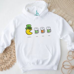 St. Patrick's Day Leprechaun Pac Man Beer Mug Parody T Shirt