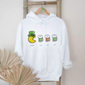 St. Patrick's Day Leprechaun Pac Man Beer Mug Parody T Shirt