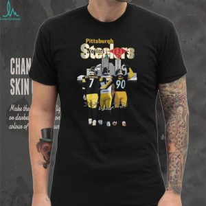Steelers Roethlisberger Pickett Watt Skyline Signatures T Shirt