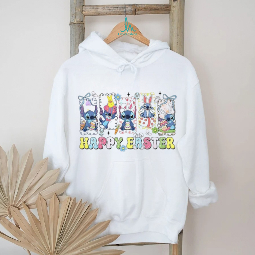 Stitch Happy Easter Day Blue Alien Bunny Coquette T Shirt Stitch Happy Easter Day Blue Alien Bunny Coquette T Shirt