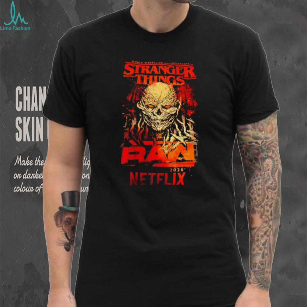Stranger Things x WWE RAW Vecna Netflix Horror Mashup T Shirt Stranger Things x WWE RAW Vecna Netflix Horror Mashup T Shirt
