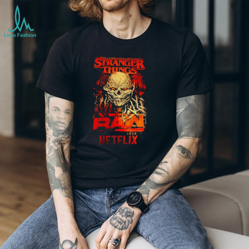 Stranger Things x WWE RAW Vecna Netflix Horror Mashup T Shirt Stranger Things x WWE RAW Vecna Netflix Horror Mashup T Shirt