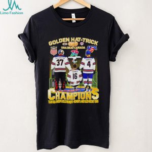 Team USA Hockey Golden Hat Trick Champions 2026 Men's Women's and Sled T Shirt