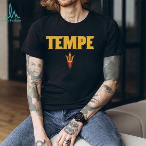 Tempe Arizona State Sun Devils Sparky Pitchfork Logo Minimalist T Shirt
