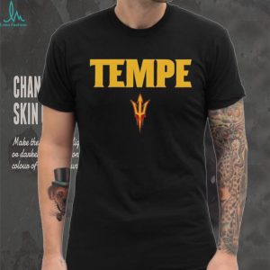 Tempe Arizona State Sun Devils Sparky Pitchfork Logo Minimalist T Shirt