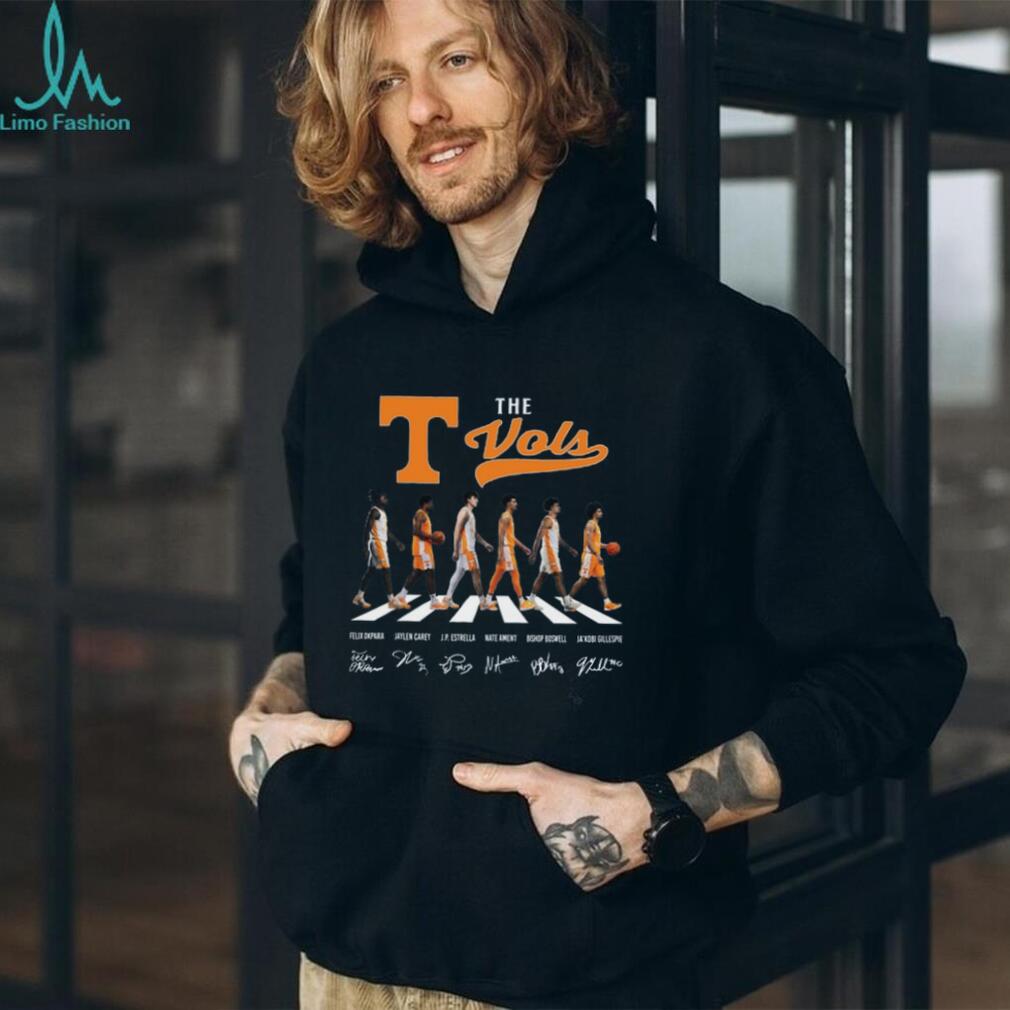Tennessee VolunT shirtrs “The Vols” Basketball Abbey Road Signature T Shirt Tennessee VolunT shirtrs “The Vols” Basketball Abbey Road Signature T Shirt