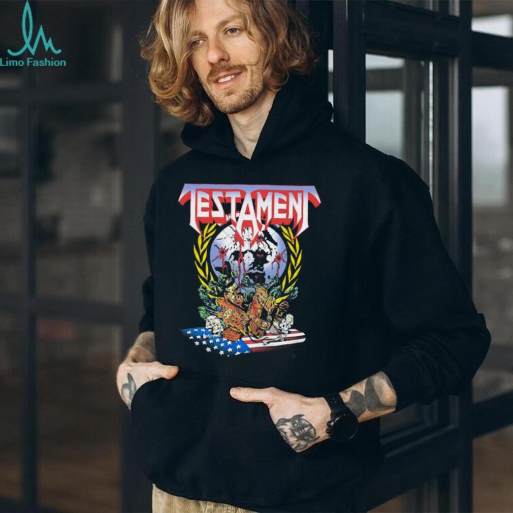 Testament Band New Order World Map Thrash Metal T Shirt Testament Band New Order World Map Thrash Metal T Shirt