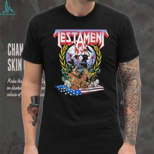 Testament Band New Order World Map Thrash Metal T Shirt
