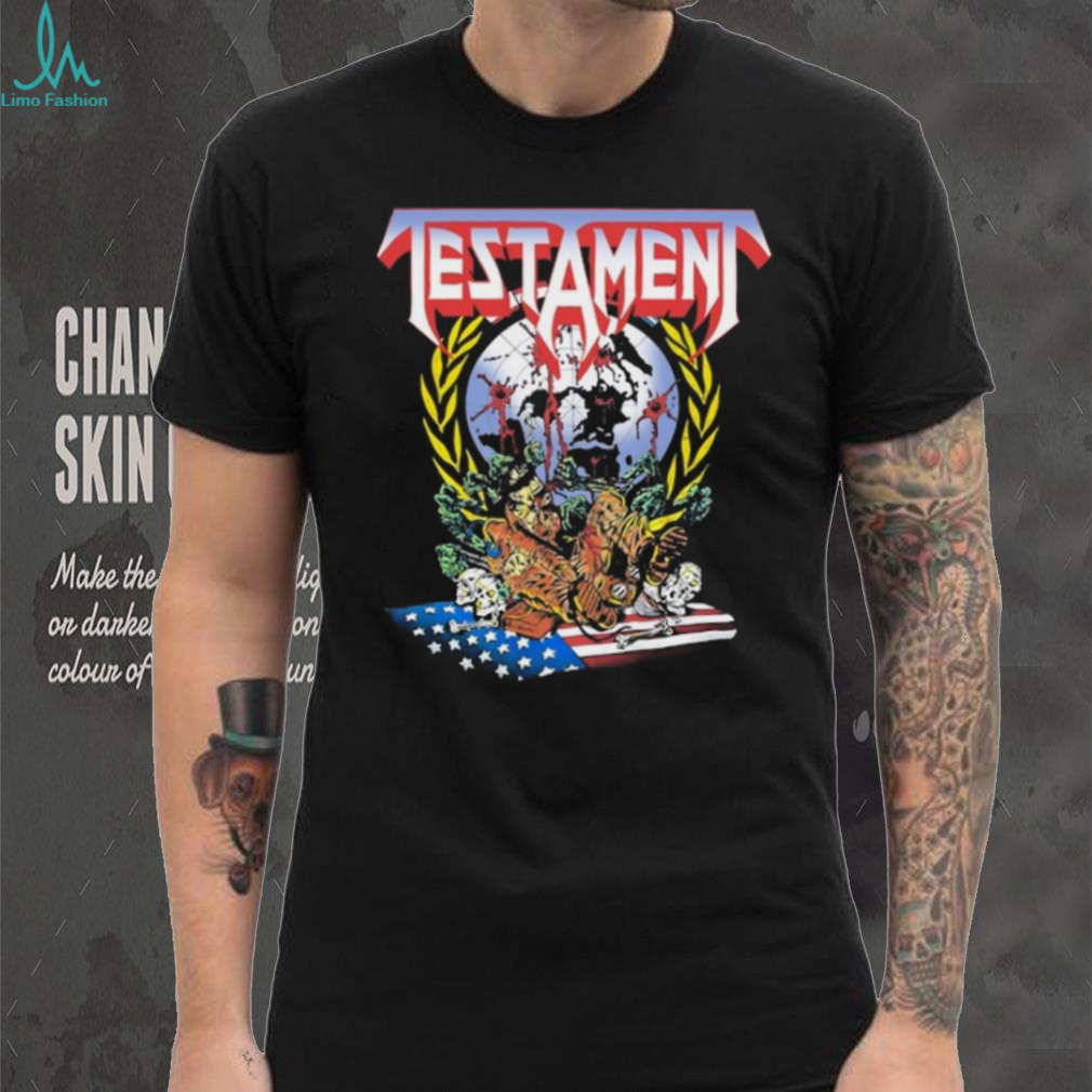 Testament Band New Order World Map Thrash Metal T Shirt Testament Band New Order World Map Thrash Metal T Shirt