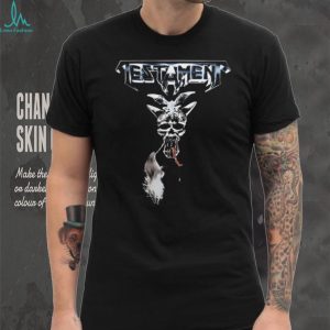 Testament Classic Logo Goat Skull Thrash Metal Music T Shirt