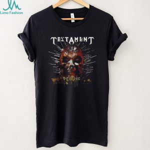 Testament Demonic Album Cover Skull Graphic Metal T Shirt