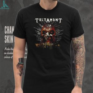 Testament Demonic Album Cover Skull Graphic Metal T Shirt